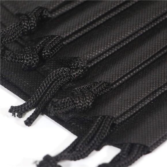 Set of 10 Jumbo Shoe Bags for Travel Non-Woven with Rope for Men and Women - Picture 4 of 7